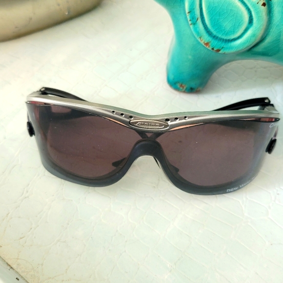 ALPINA NEW VARIO SWING S CERAMIC SUNGLASSES SKI SKIING SILVER MADE IN GERMANY